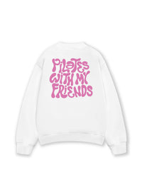 Áo Sweater Nỉ Hai Da Pilates With My Friend
