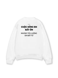 Áo Sweater Nỉ Hai Da Tửu Lượng Em Bất Tử