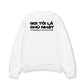 Áo Sweater Nỉ Hai Da  Không Là Thứ Gì Của Cô Ấy