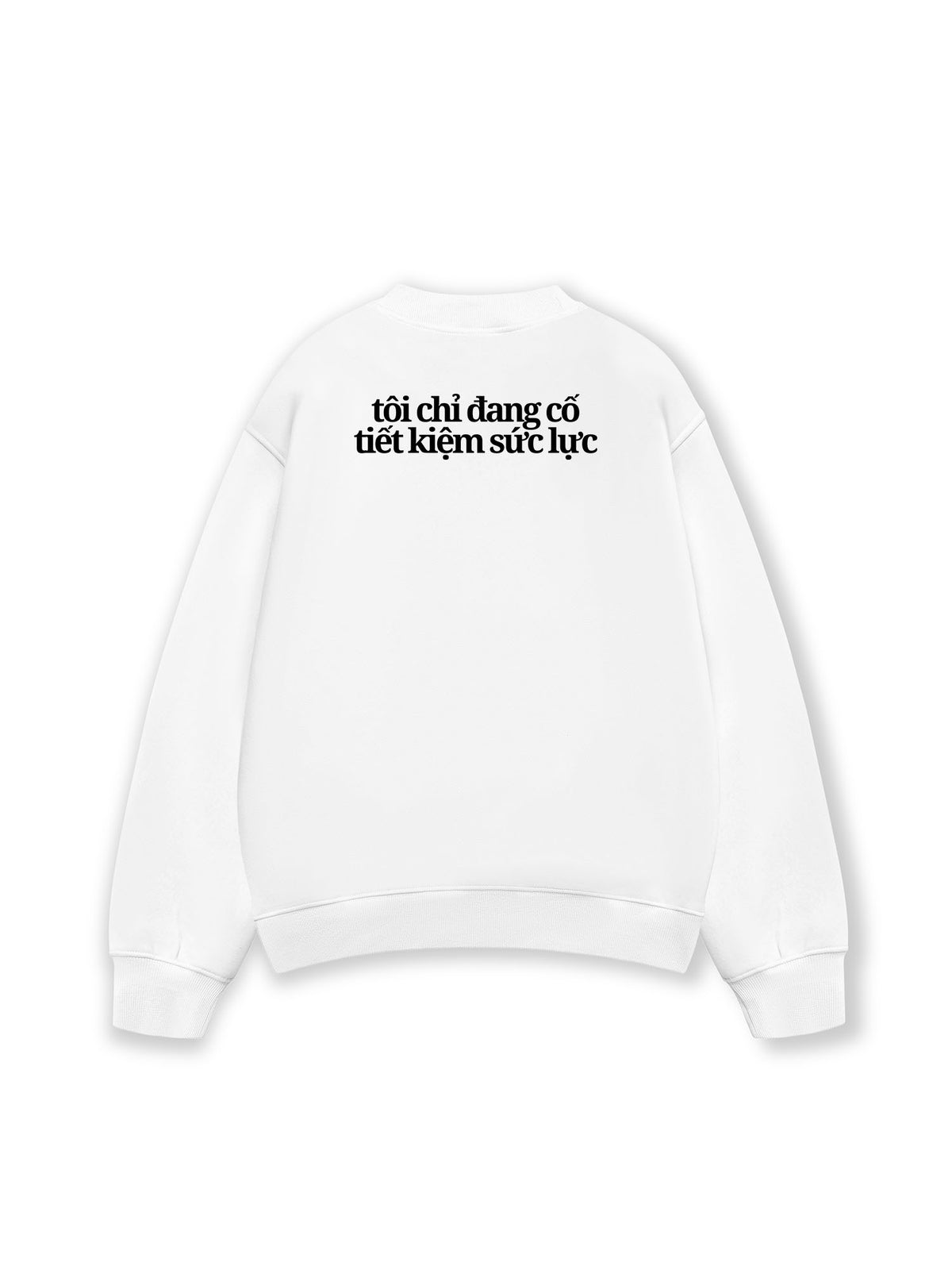 Áo Sweater Nỉ Hai Da Lười