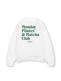 Áo Sweater Nỉ Hai Da Monday Pilates & Matcha