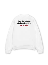 Áo Sweater Nỉ Hai Da Tình Yêu Với Anh