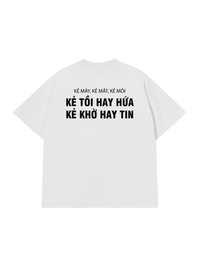 Áo Thun Relaxed Fit Kẻ Mày Kẻ Mắt Kẻ Môi