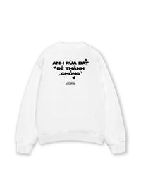 Áo Sweater Nỉ Hai Da Anh Rửa Bát