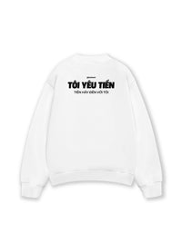 Áo Sweater Nỉ Hai Da Tôi Yêu Tiền