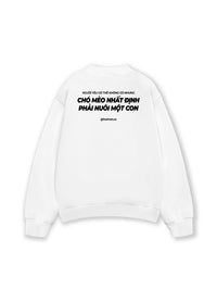 Áo Sweater Nỉ Hai Da Phải Nuôi Chó Mèo