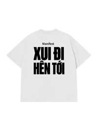 Áo Thun Relaxed Fit Xui Đi Hên Tới
