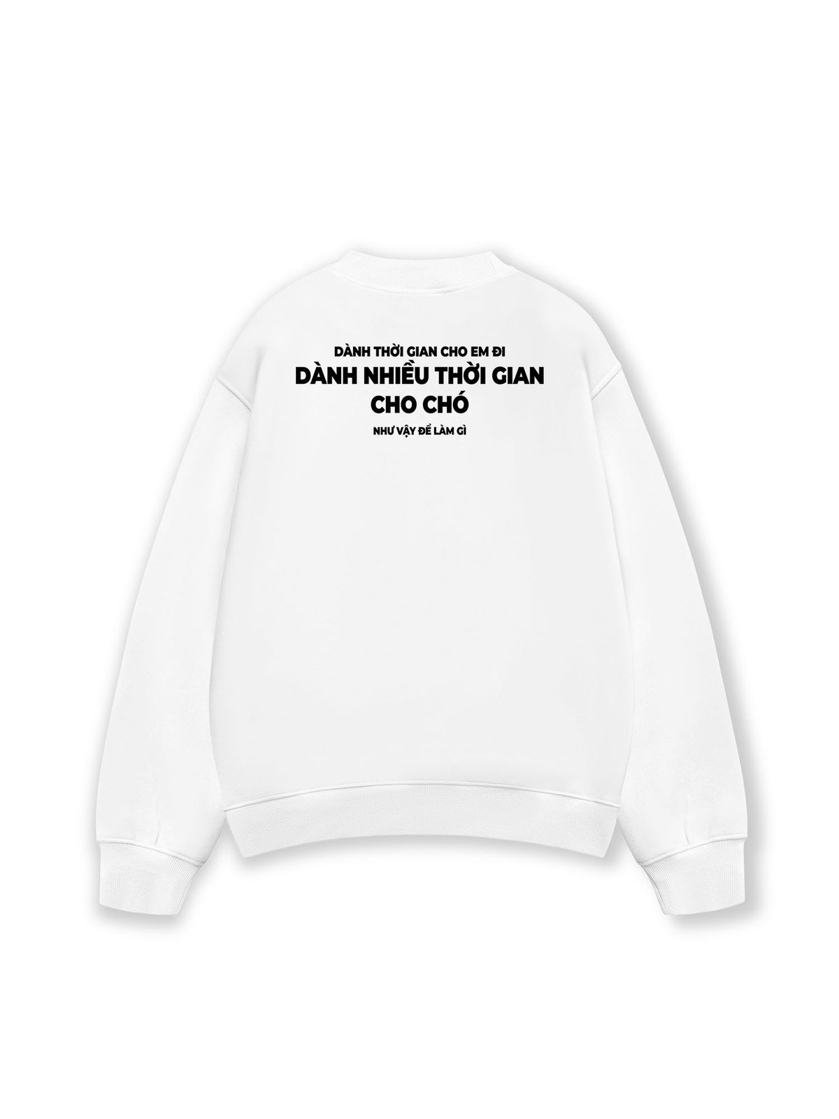 Áo Sweater Nỉ Hai Da Dành Thời Gian Cho Chó