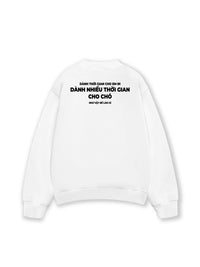 Áo Sweater Nỉ Hai Da Dành Thời Gian Cho Chó