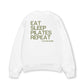 Áo Sweater Nỉ Hai Da Sleep Pilates Repeat