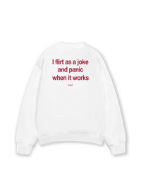 Áo Sweater Nỉ Hai Da Flirt As A Joke