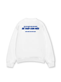 Áo Sweater Nỉ Hai Da Mèo Cười Nhiều Hơn