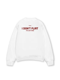Áo Sweater Nỉ Hai Da I Dont Flirt