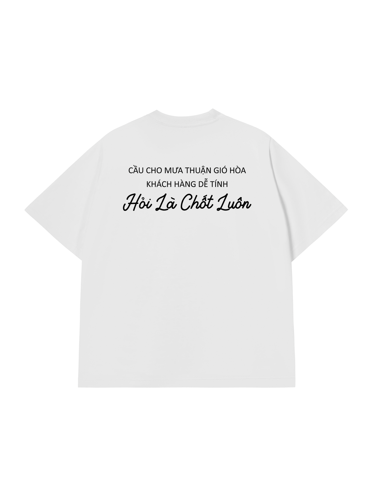 Áo Thun Relaxed Fit Cầu Cho Mưa Thuận Gió Hòa