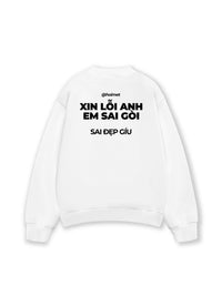 Áo Sweater Nỉ Hai Da Xin Lỗi Anh