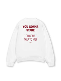 Áo Sweater Nỉ Hai Da You Gonna Stare