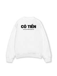 Áo Sweater Nỉ Hai Da Có Tiền Mới Làm Phiền Được Em