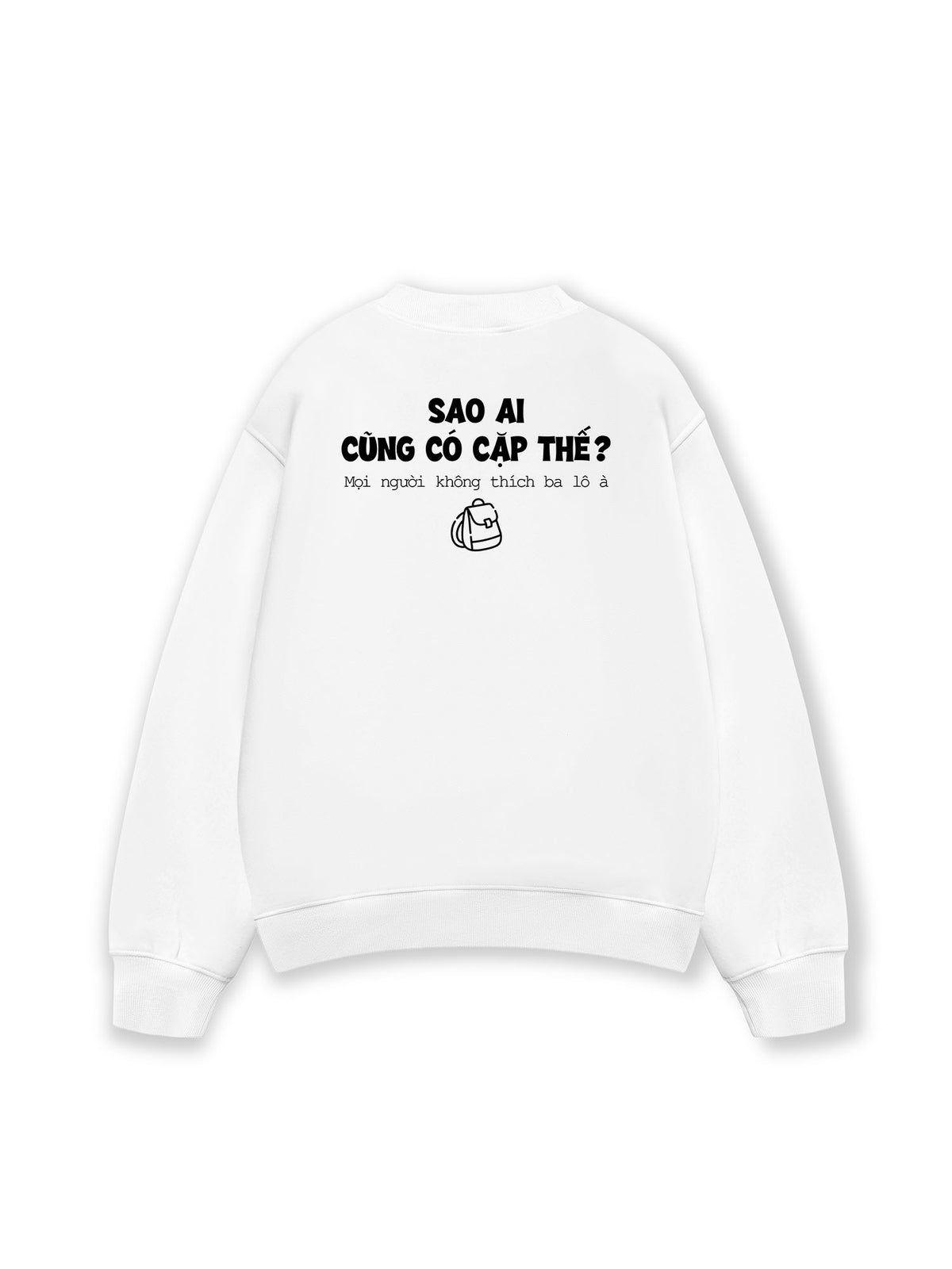Áo Sweater Nỉ Hai Da Sao Ai Cũng Có Cặp Thế