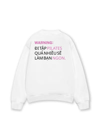Áo Sweater Nỉ Hai Da Pilates Warning
