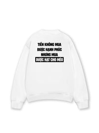 Áo Sweater Nỉ Hai Da Tiền Mua Được Hạt Cho Mèo