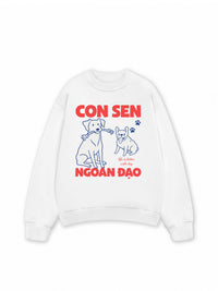 Áo Sweater Nỉ Hai Da Con Sen Ngoan Đạo Chó