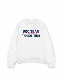 Áo Sweater Nỉ Hai Da Manifest Độc Thân Và Nhiều Tiền