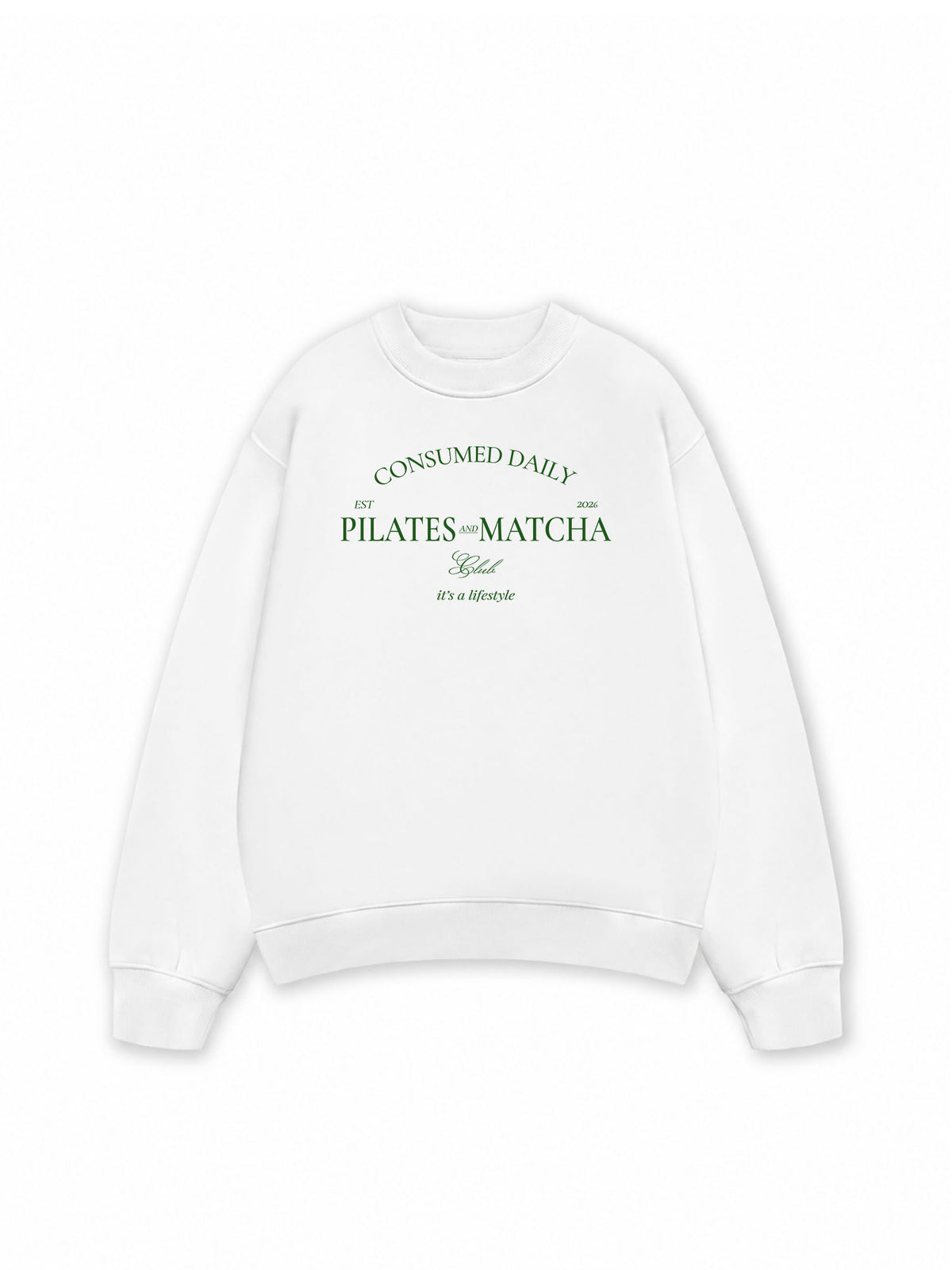Áo Sweater Nỉ Hai Da Pilates And Matcha