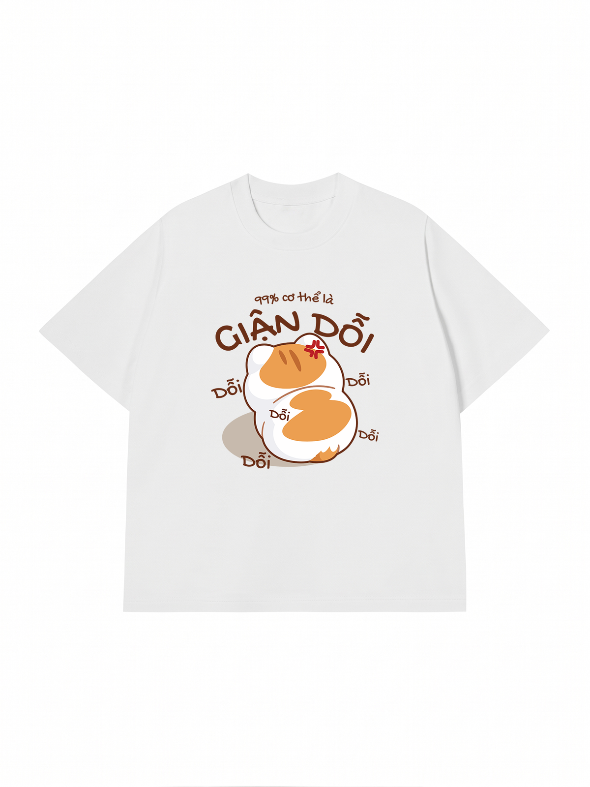 Áo Thun Relaxed Fit 99% Cơ Thể Là Giận Dỗi