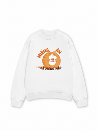 Áo Sweater Nỉ Hai Da Miếng Ăn Là Miếng Mập