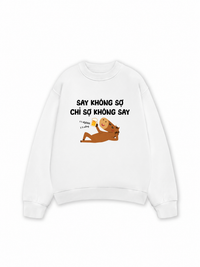 Áo Sweater Nỉ Hai Da Say Không Sợ