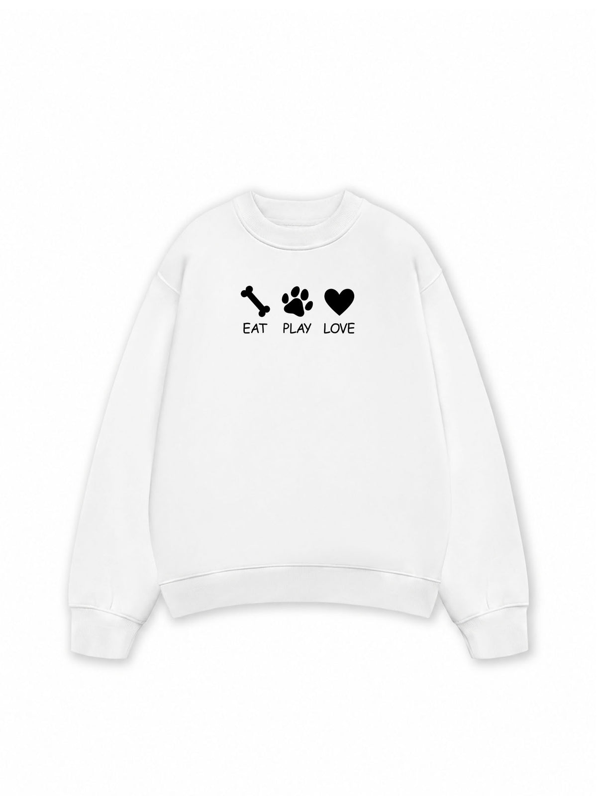 Áo Sweater Nỉ Hai Da Eat Play Love