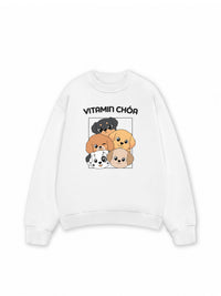 Áo Sweater Nỉ Hai Da  Vitamin Chóa