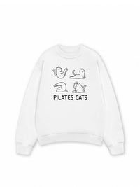 Áo Sweater Nỉ Hai Da Pilates Cat