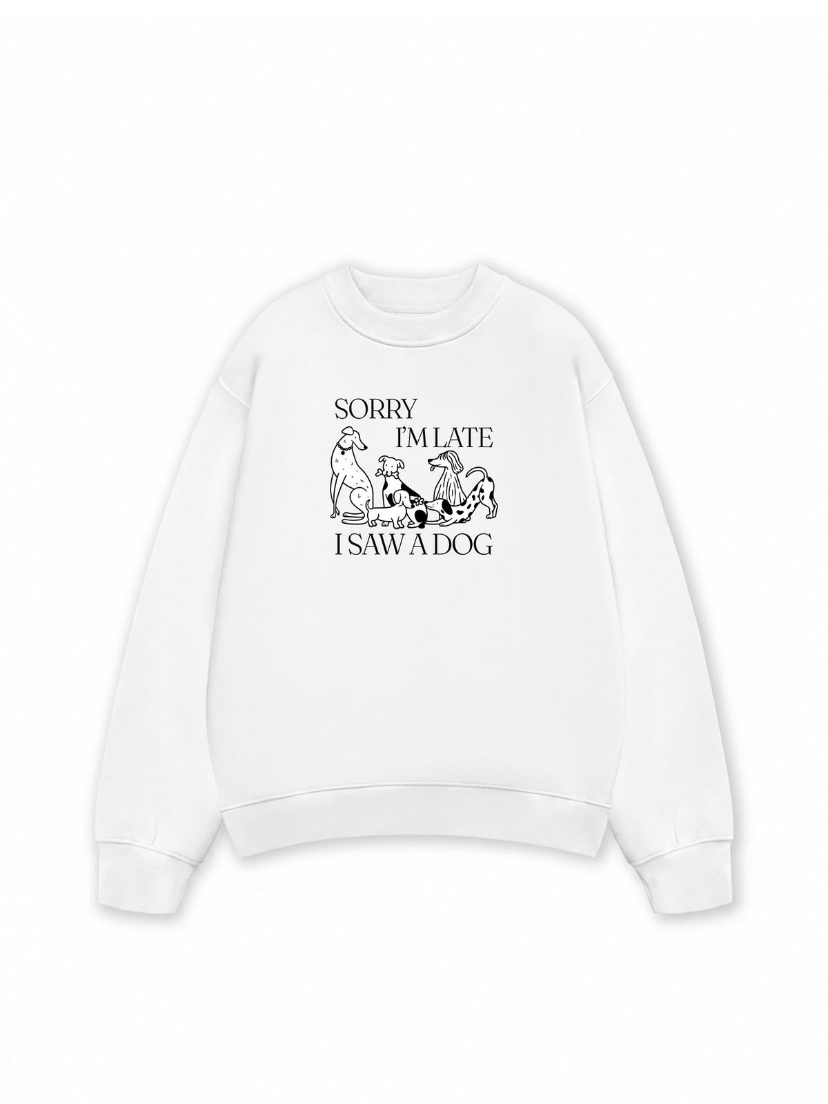 Áo Sweater Nỉ Hai Da I Saw A Dog