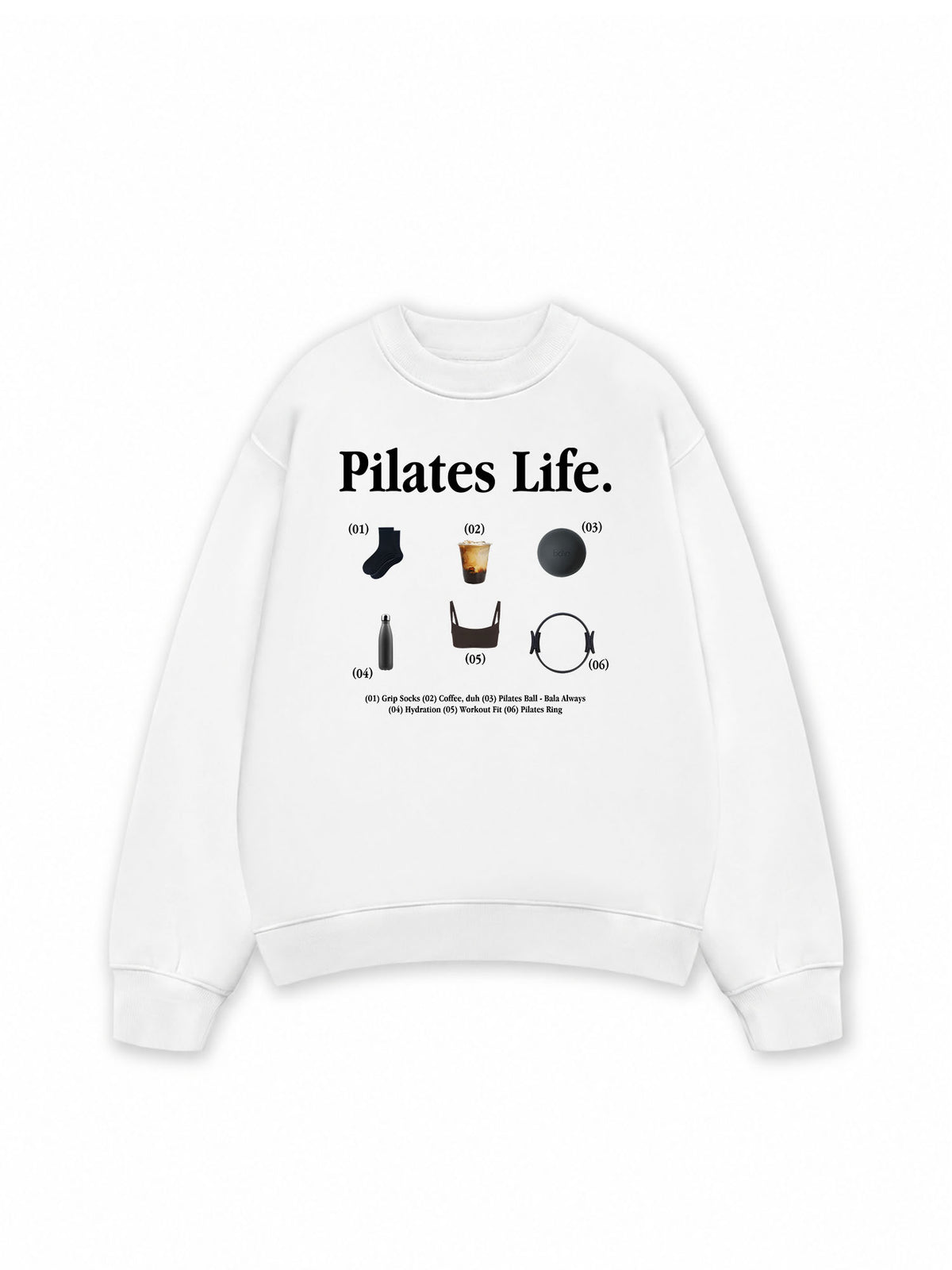 Áo Sweater Nỉ Hai Da  Pilates Life