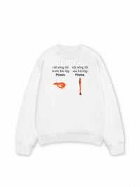 Áo Sweater Nỉ Hai Da Tôm Pilates
