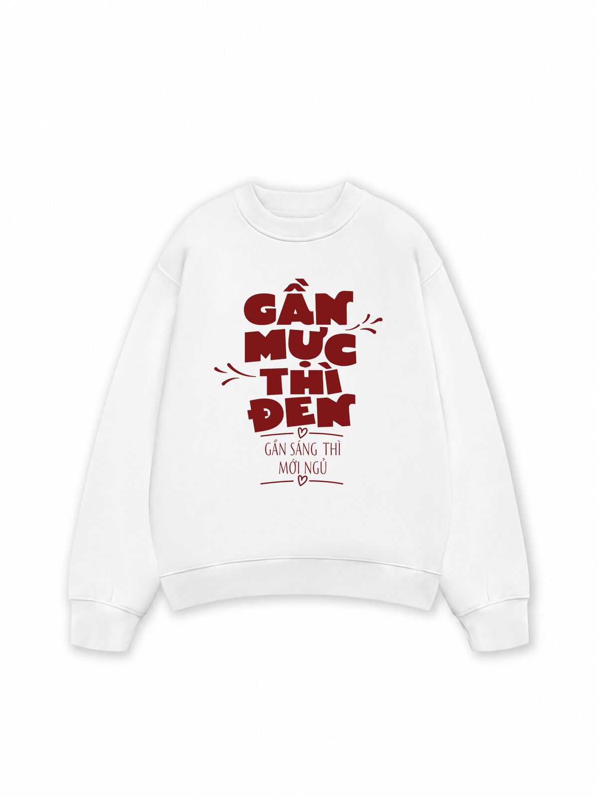 Áo Sweater Nỉ Hai Da Gần Mực Thì Đen