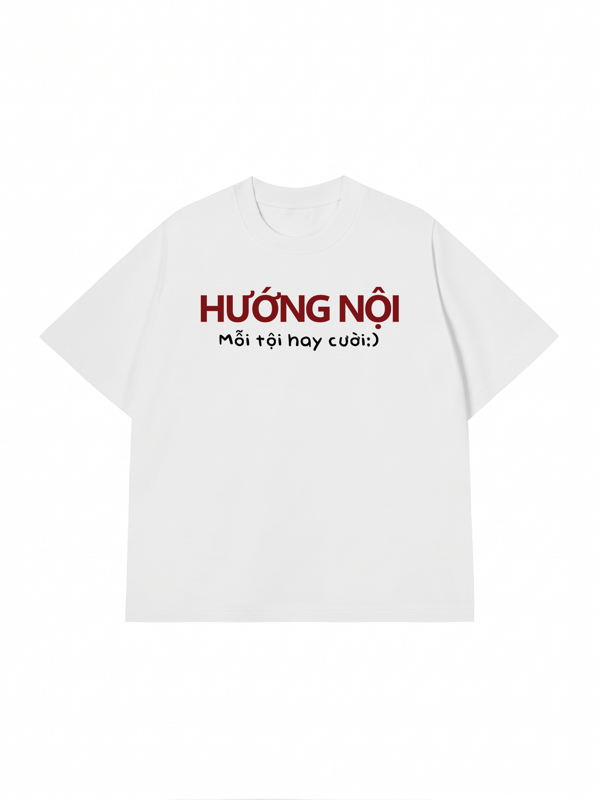 Áo Thun Relaxed Fit Hướng Nội Mỗi Tội Hay Cười