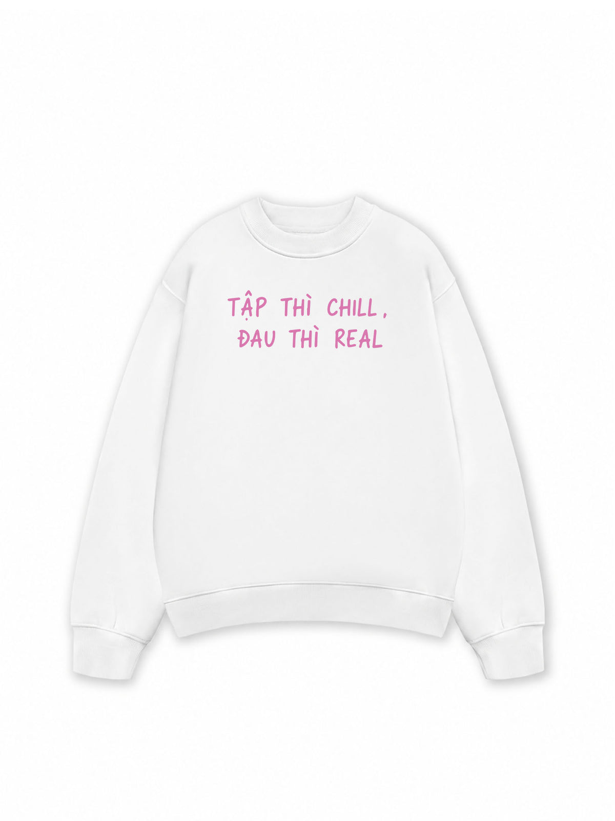 Áo Sweater Nỉ Hai Da  Tập Chill Đau Real