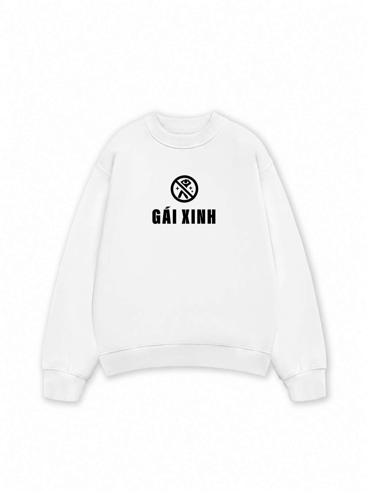 Áo Sweater Nỉ Hai Da Vui Lòng Không Hoảng Loạn Khi Thấy Gái Xinh