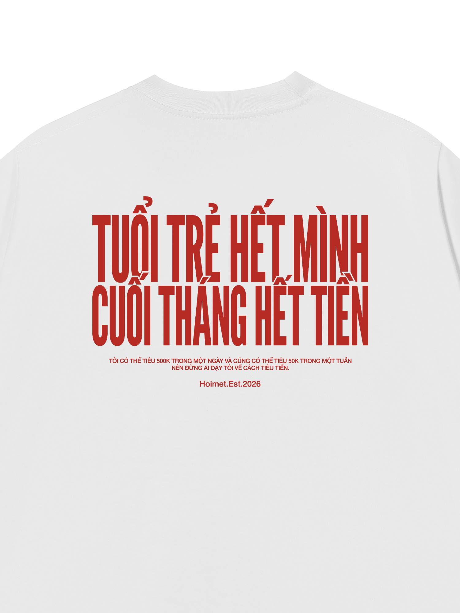 Áo Thun Relaxed Fit Tuổi Trẻ Hết Mình