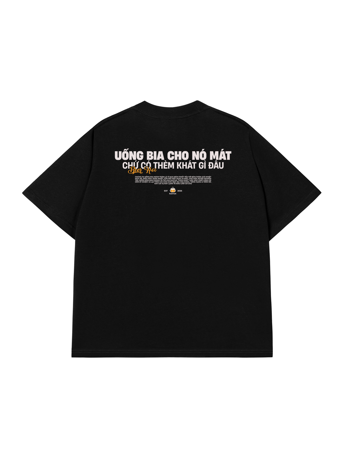 Áo Thun Relaxed Fit Uống Bia Cho Mát