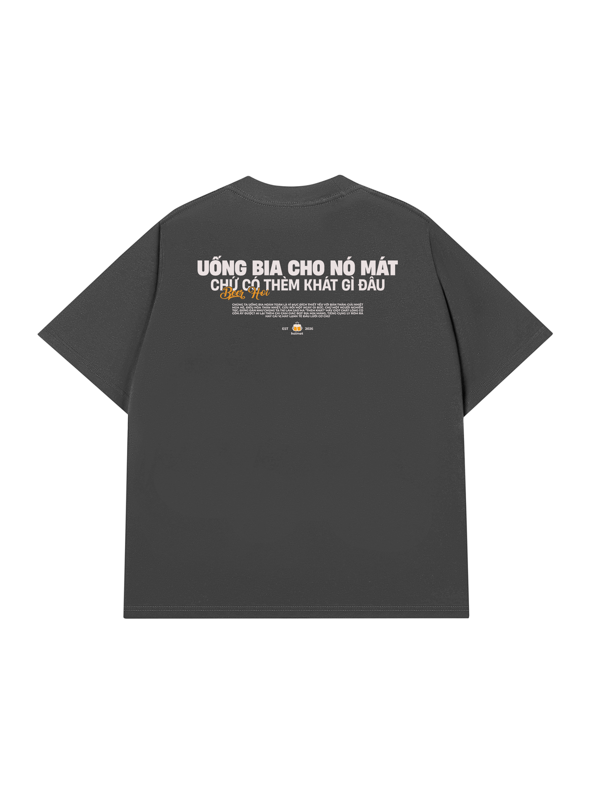 Áo Thun Relaxed Fit Uống Bia Cho Mát