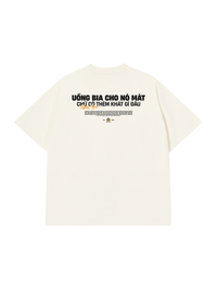 Áo Thun Relaxed Fit Uống Bia Cho Mát