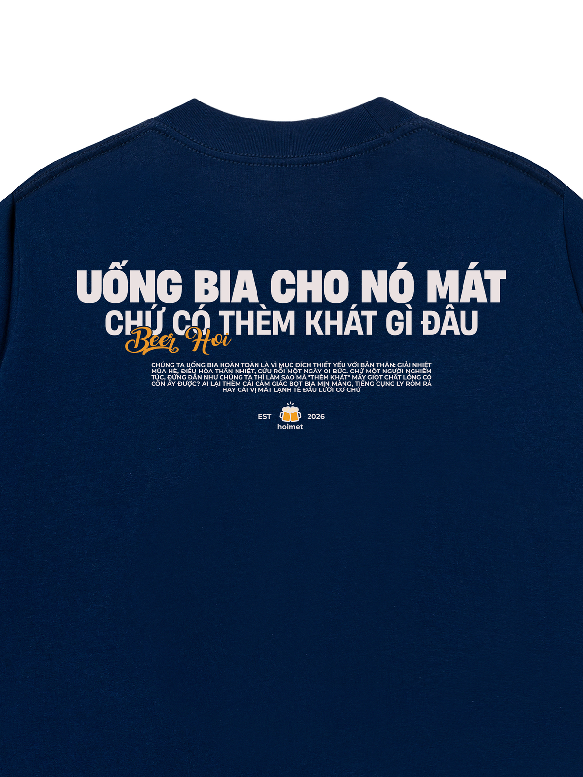 Áo Thun Relaxed Fit Uống Bia Cho Mát