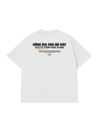 Áo Thun Relaxed Fit Uống Bia Cho Mát