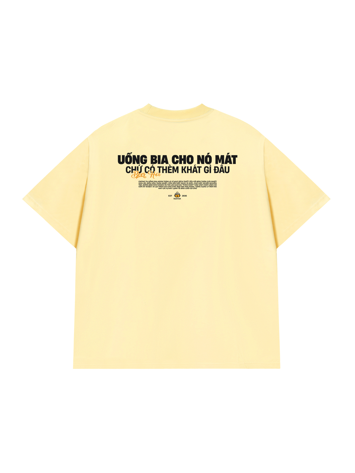 Áo Thun Relaxed Fit Uống Bia Cho Mát