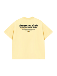 Áo Thun Relaxed Fit Uống Bia Cho Mát
