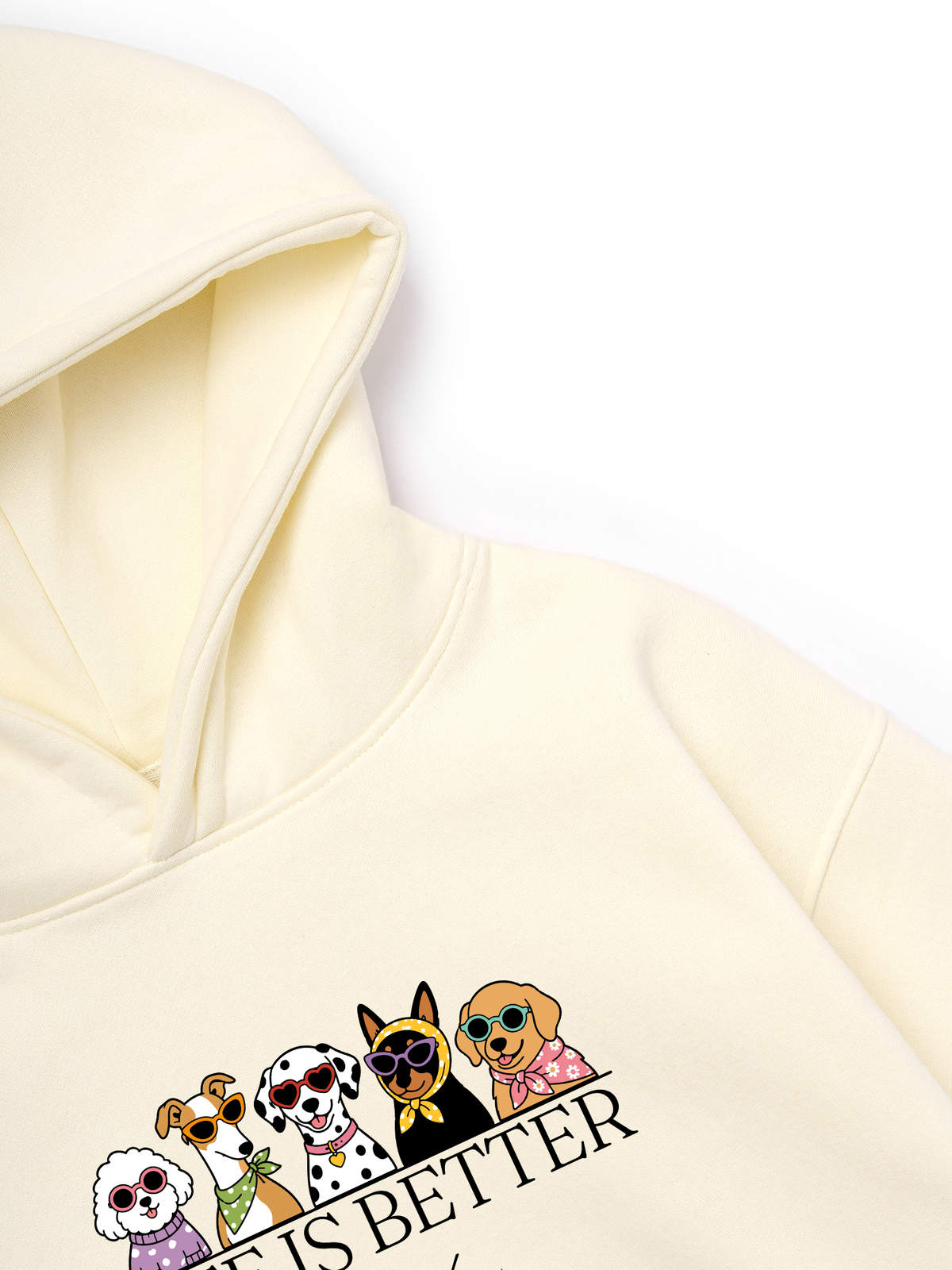 Áo Hoodie Nỉ Hai Da Life Is Better With Dogs