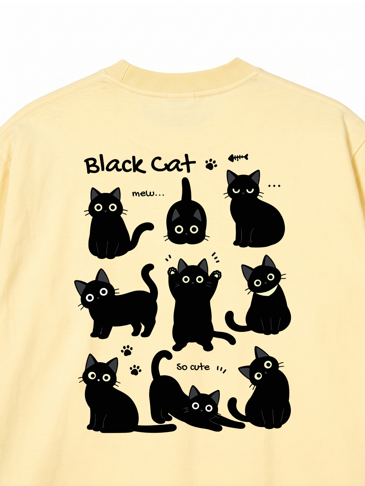 Áo Thun Relaxed Fit Cat Cute